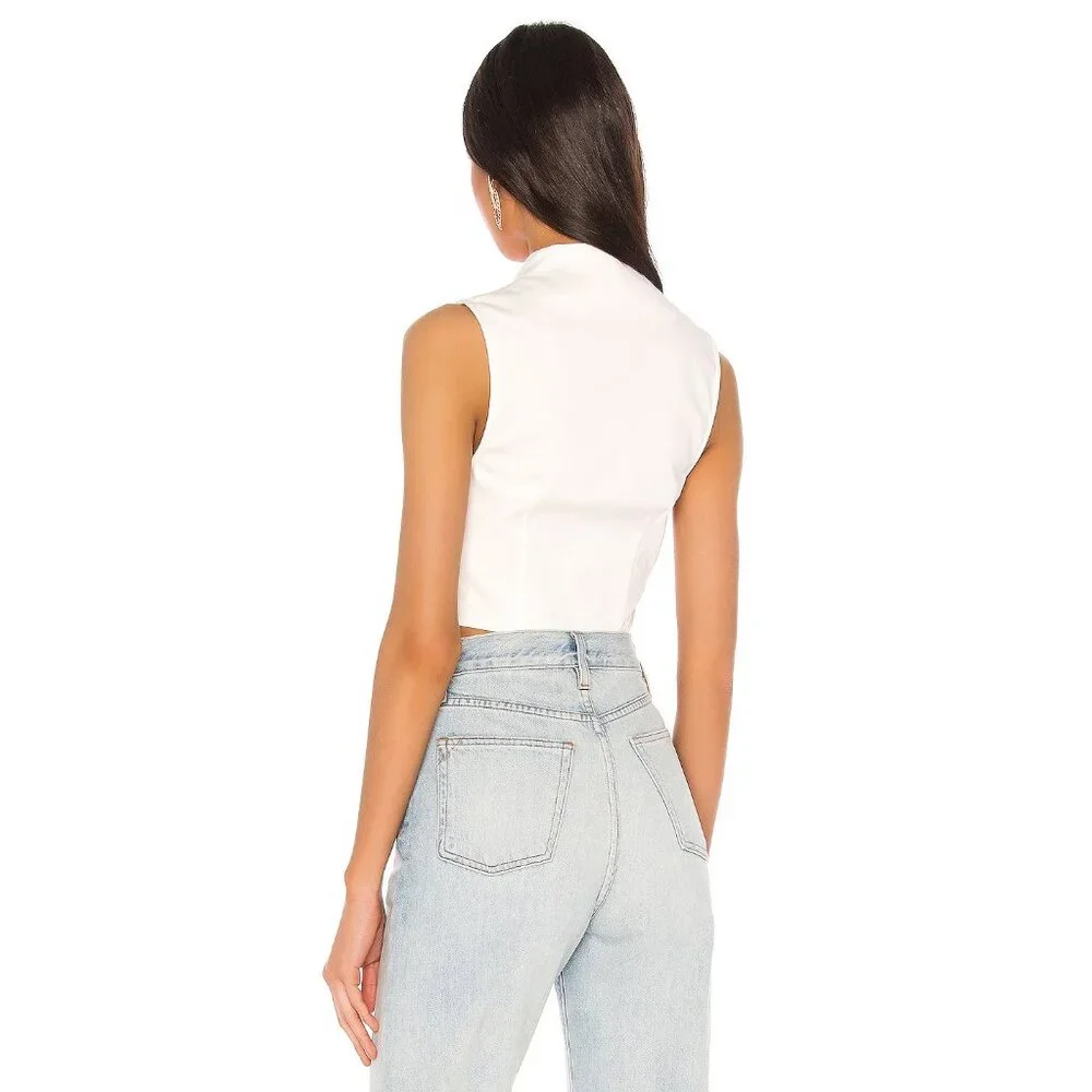 superdown Frasier Top in White Sleeveless_3